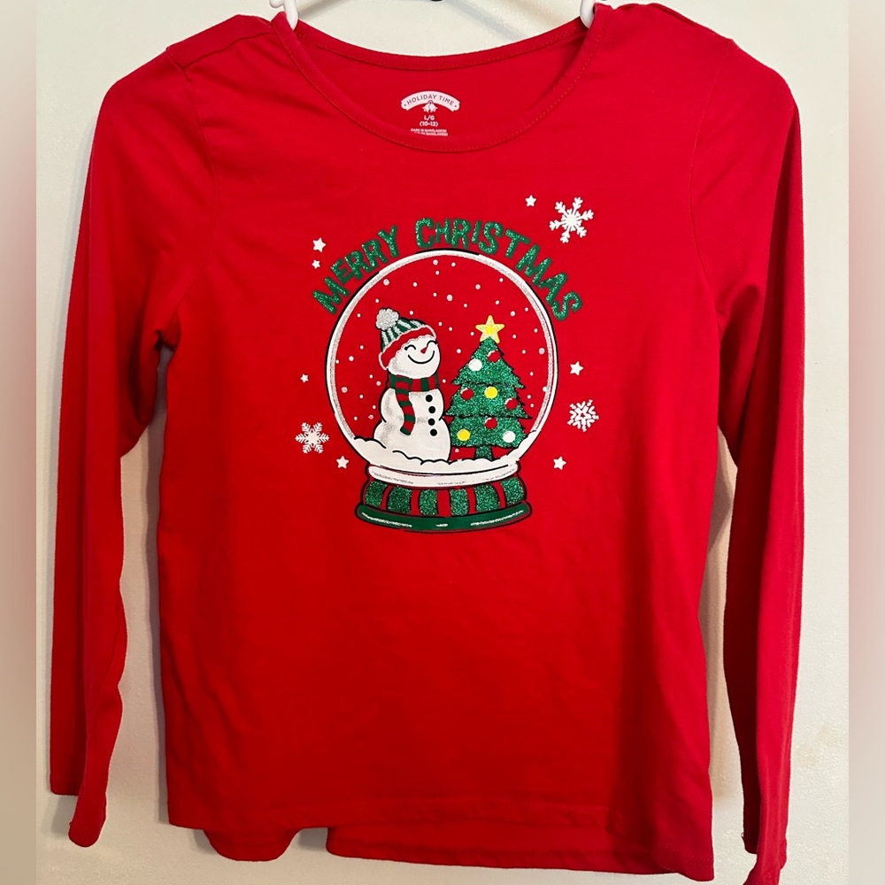 Holiday/Christmas Shirts- long sleeve- Red